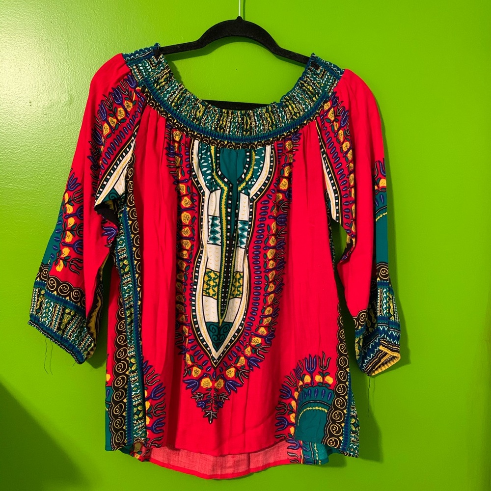 Dashiki style blouse